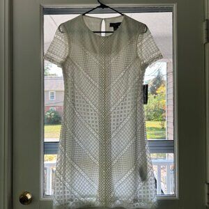 Jessica Howard White Lace Fit & Flare Dress | Cocktail, Baby Shower (Petite)